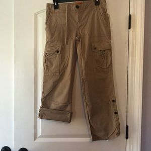 Tory Burch cargo capris or full length